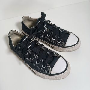 Converse Low Tops Black Kids Boys Girls Sneakers size 12